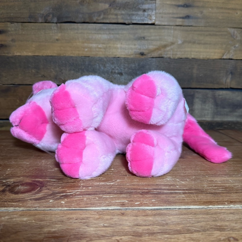 Wild Republic K&M International Vibes Pink Cat With Blue Eyes Plush - Picture 5 of 8